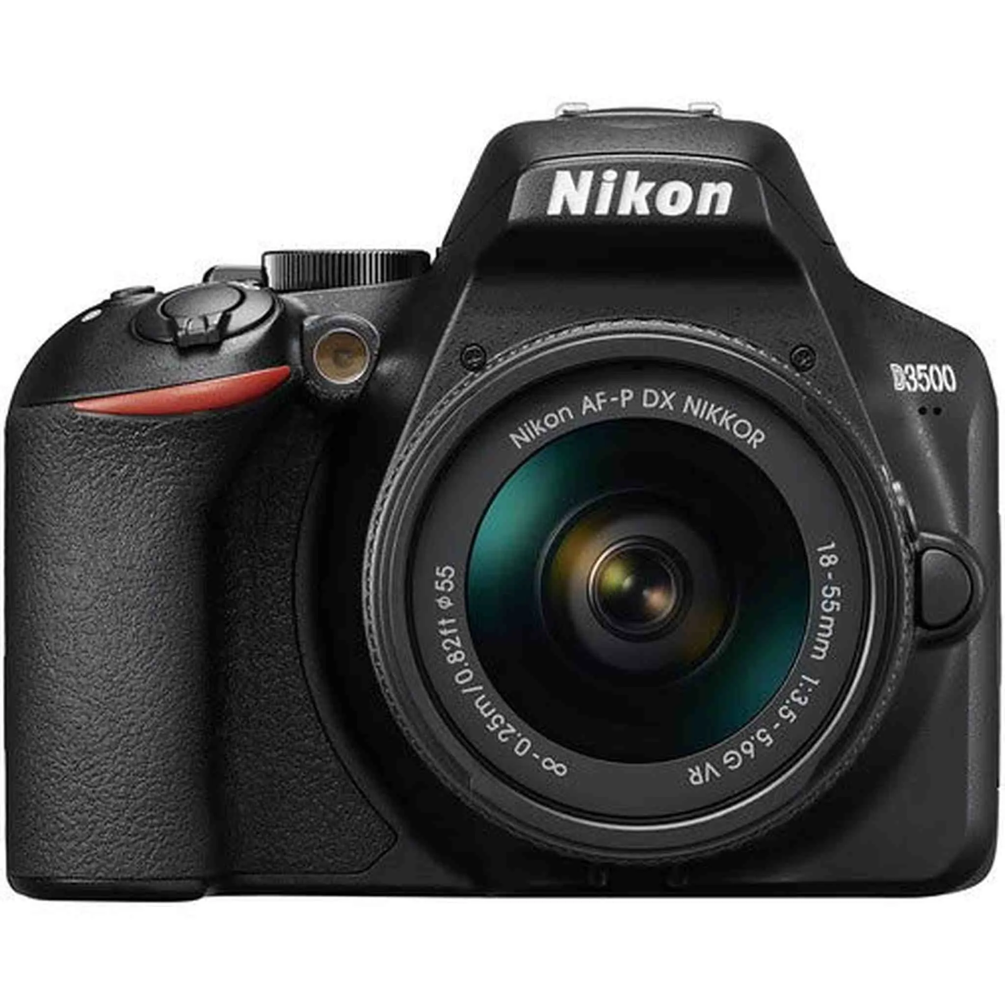 Nikon D3500 DSLR Camera with 18-55mm Lens (1590) Professional Bundle W/Bag, Extra Battery, LED Light, Mic, Filters, Tripod, Monitor and More