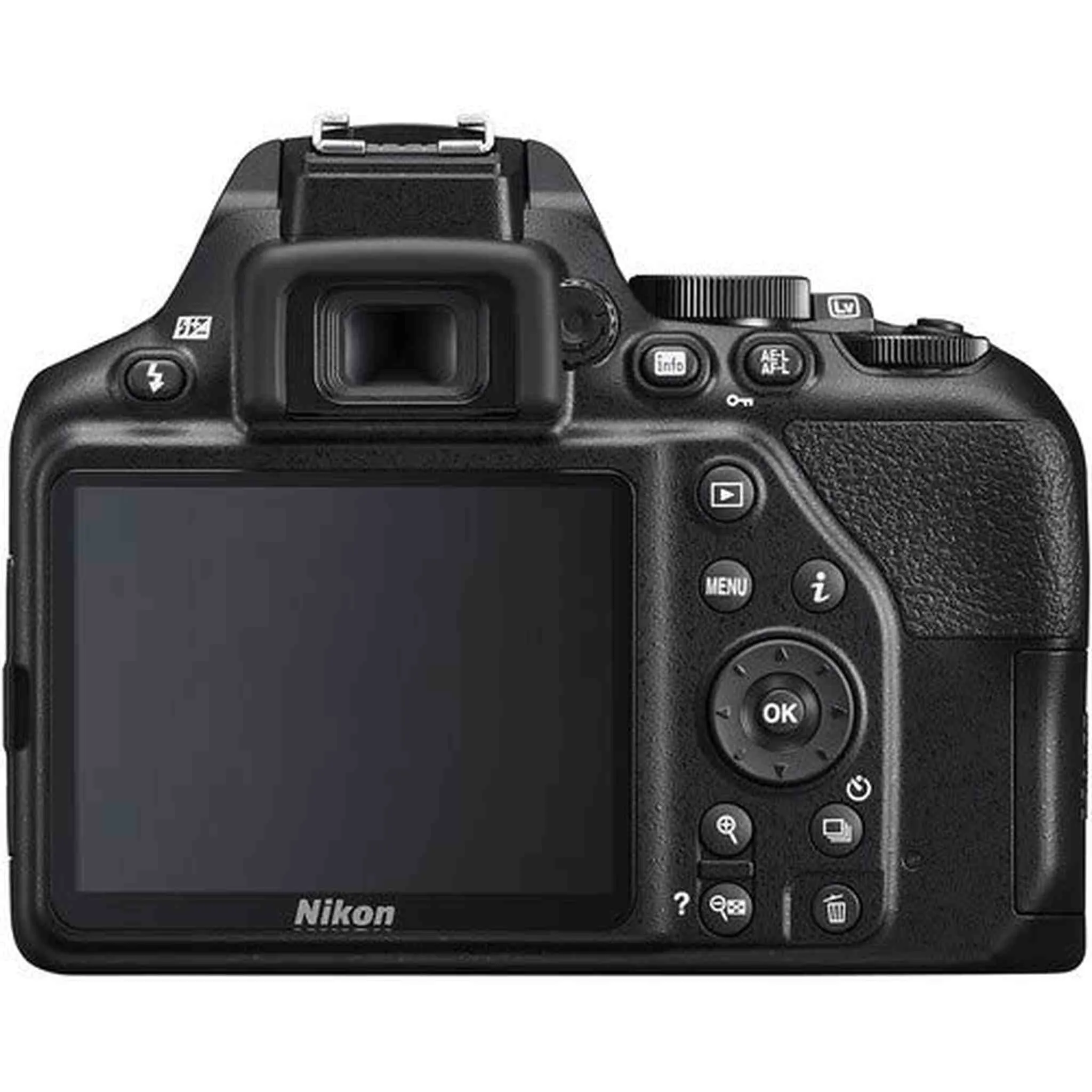 Nikon D3500 DSLR Camera with 18-55mm Lens (1590) Professional Bundle W/Bag, Extra Battery, LED Light, Mic, Filters, Tripod, Monitor and More