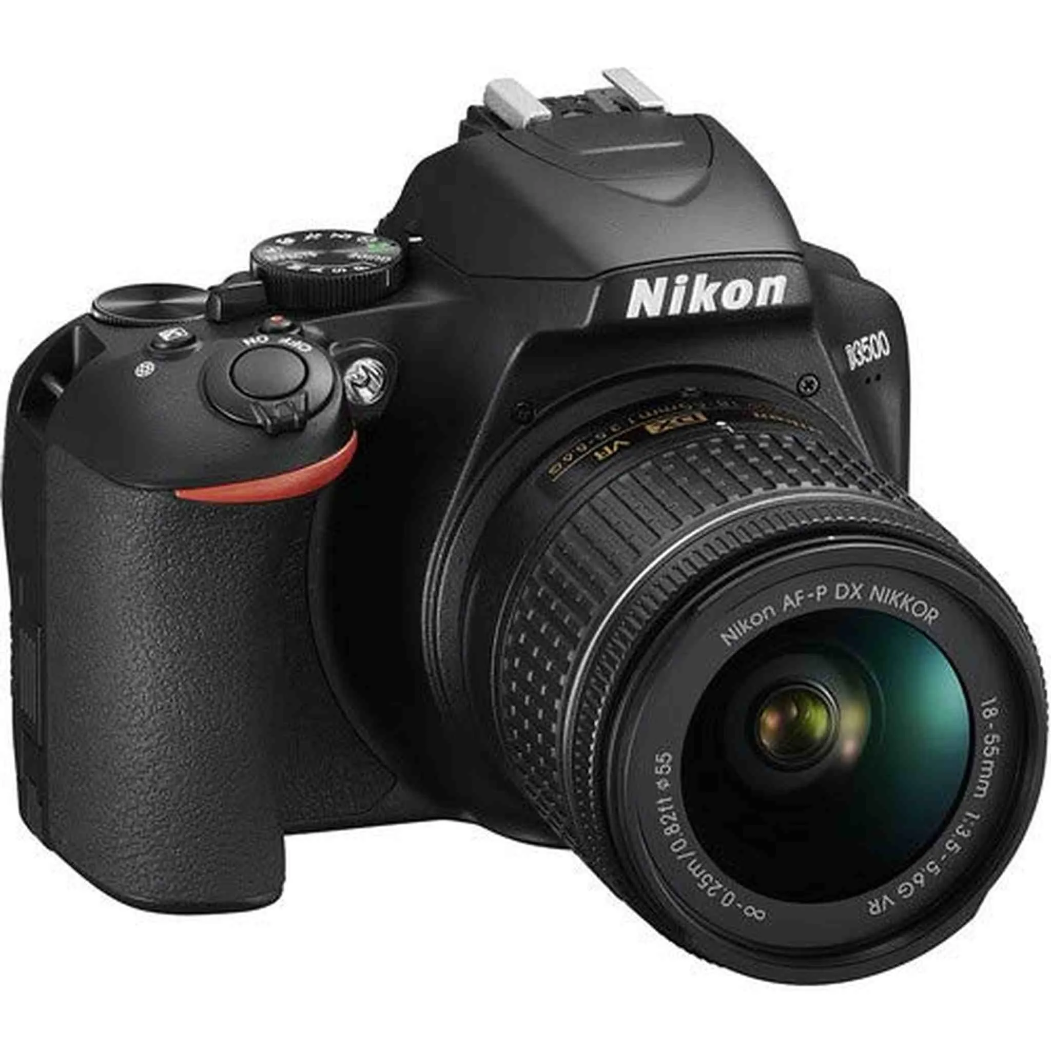 Nikon D3500 DSLR Camera with 18-55mm Lens (1590) Professional Bundle W/Bag, Extra Battery, LED Light, Mic, Filters, Tripod, Monitor and More