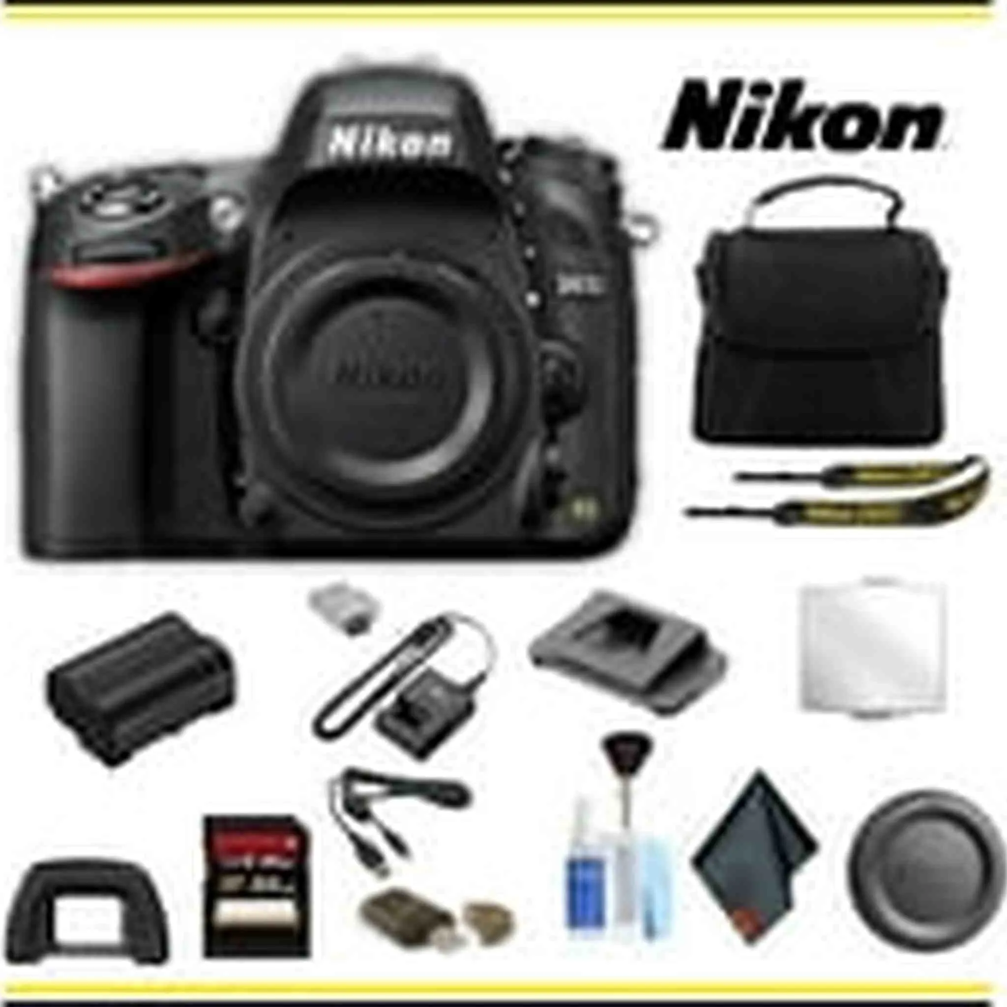Nikon D610 DSLR Camera (1540 ) Starter Bundle - (International Model )