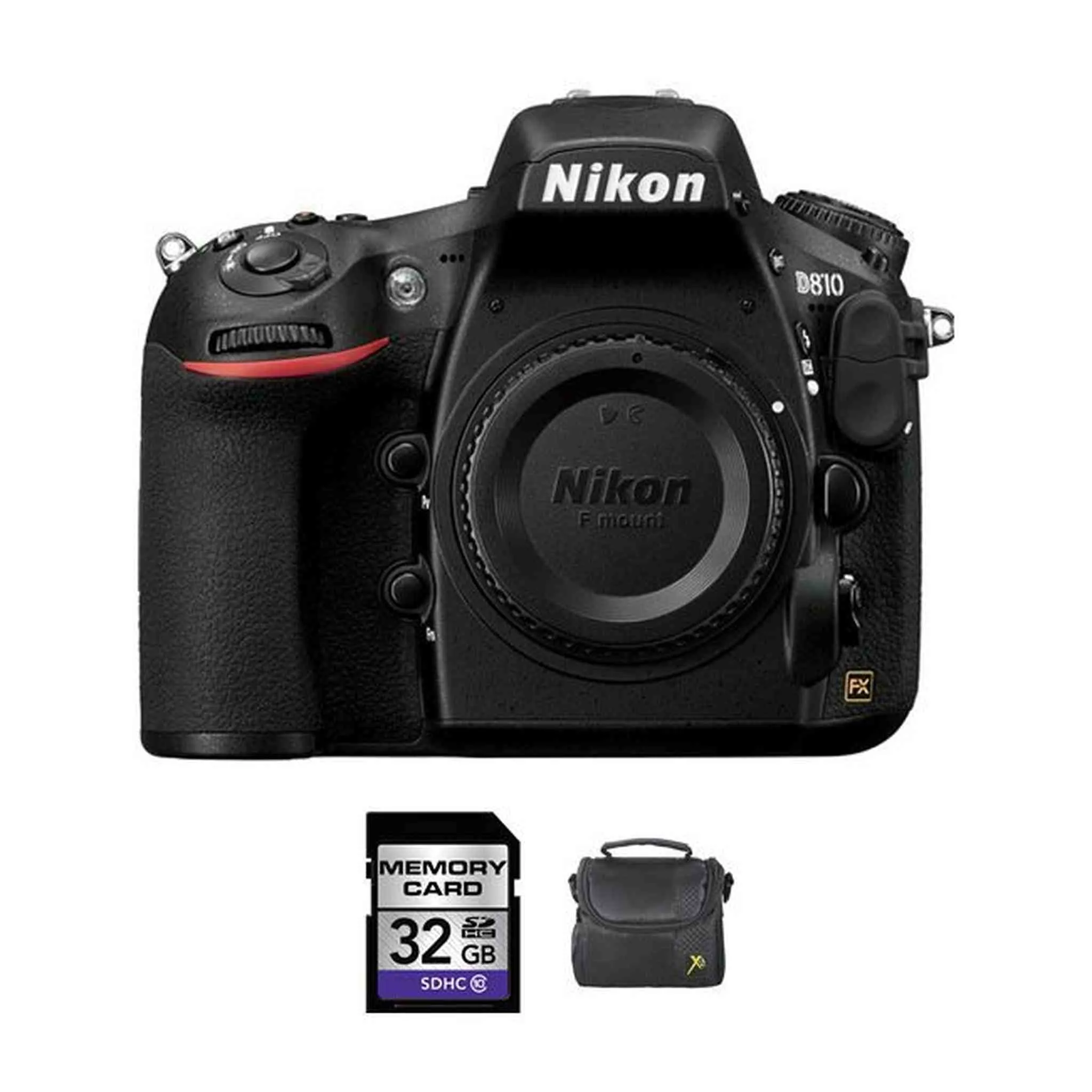 Nikon D810 DSLR Camera   32GB & Case Bundle