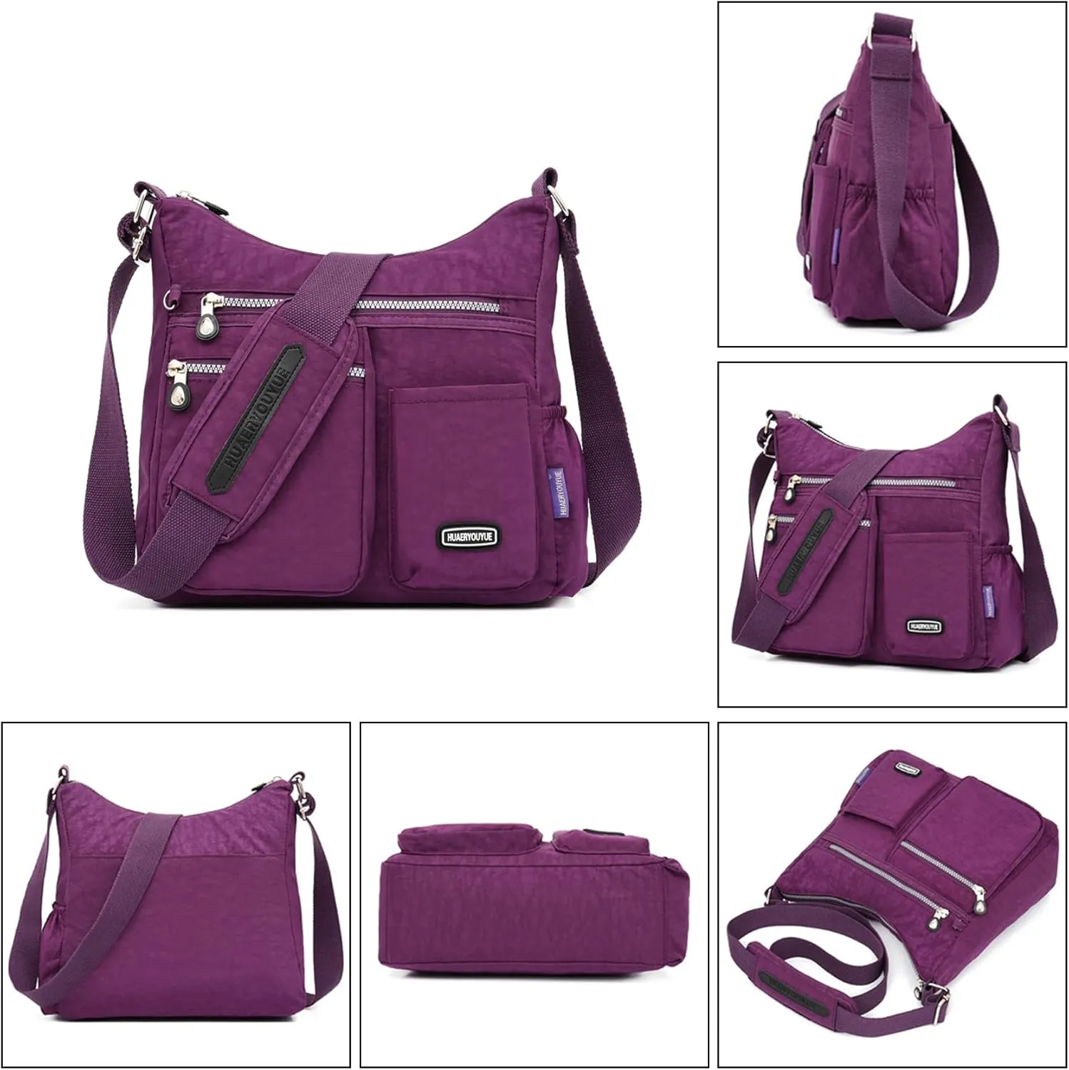 NOTAG Crossbody Bag for Women - Waterproof Multi-Pocket Handbag, Shoulder Bag, Lightweight Large Messenger