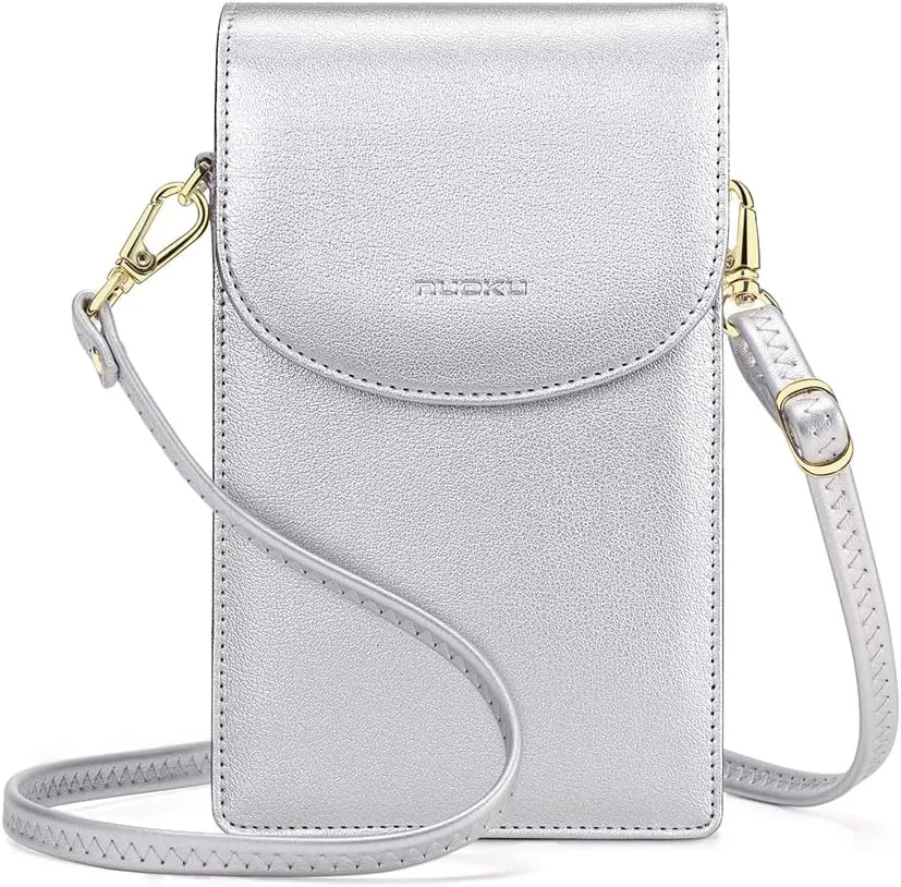 nuoku Crossbody Phone Bag for Women, Mini Crossbody Purse, Small Phone Wallet Crossbody with Removable Card Holder