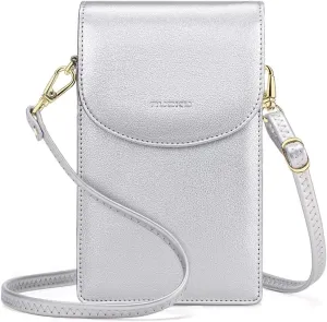 nuoku Crossbody Phone Bag for Women, Mini Crossbody Purse, Small Phone Wallet Crossbody with Removable Card Holder