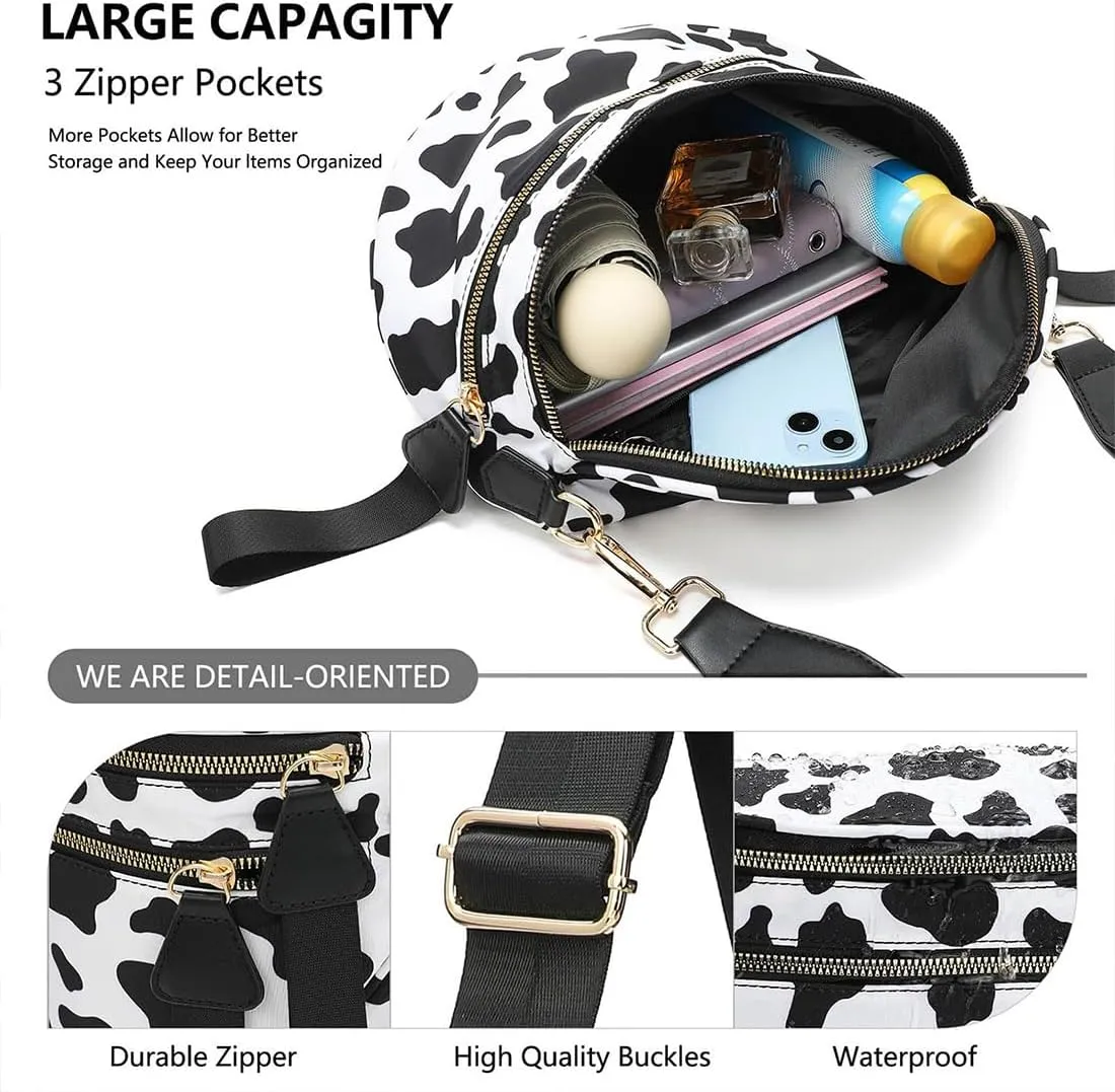 Nuvore Crossbody Bag, 2025 New Nuvore ComfortBag for Women, Spacious Stylish Checkered Bum Bag with Shoulder Strap