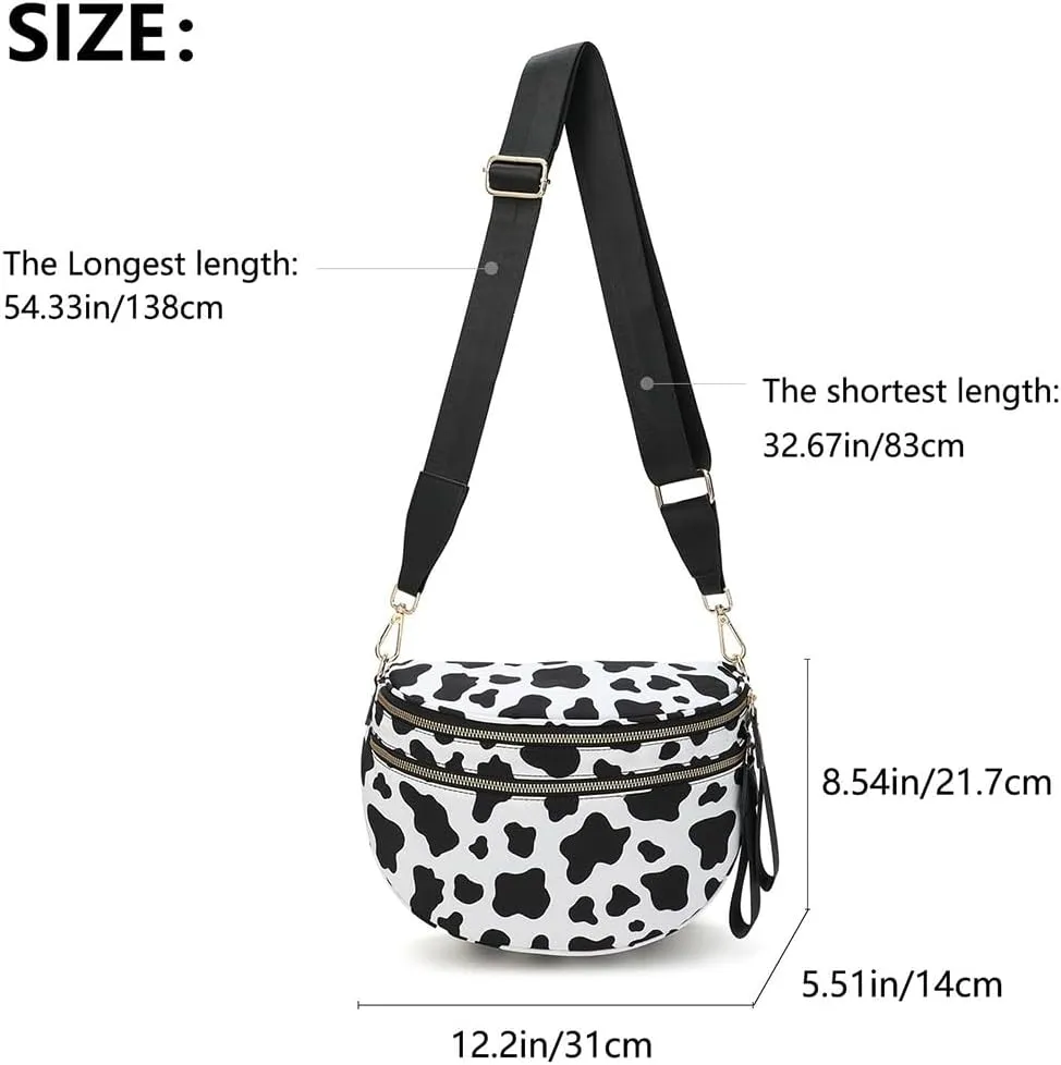 Nuvore Crossbody Bag, 2025 New Nuvore ComfortBag for Women, Spacious Stylish Checkered Bum Bag with Shoulder Strap