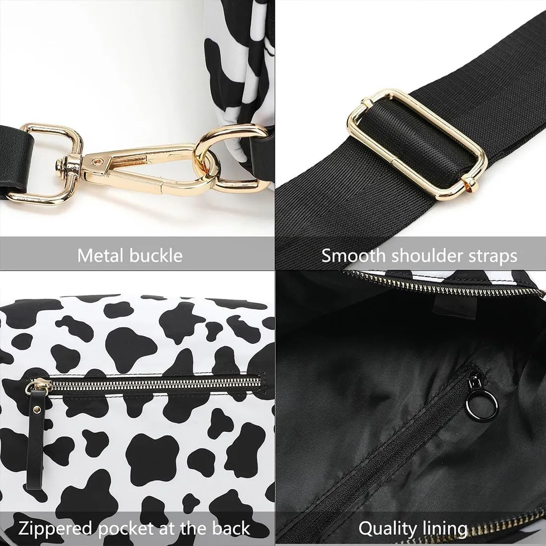 Nuvore Crossbody Bag, 2025 New Nuvore ComfortBag for Women, Spacious Stylish Checkered Bum Bag with Shoulder Strap