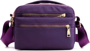 Nylon Crossbody Bag for Women, Waterproof Shoulder Purse Bag with Adjustable Strap, Crossbody Handbag for Women