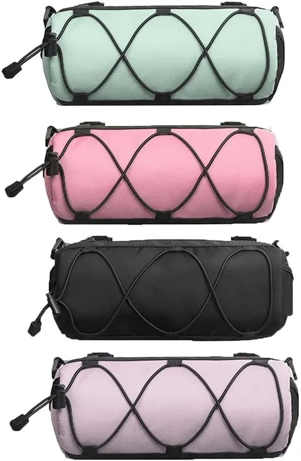 Nylon Cycling Front Bag Road Bike Handlebar Bag With Shoulder Strap Mountain Bike Front Bag(purple)