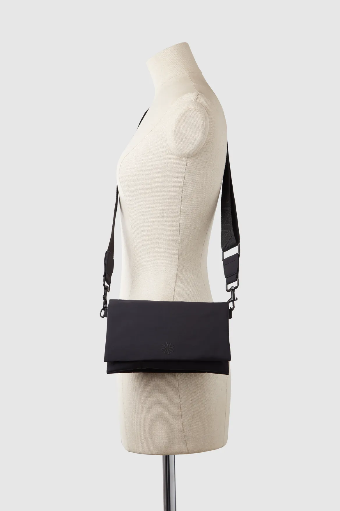 Nylon Flapover Crossbody Bag