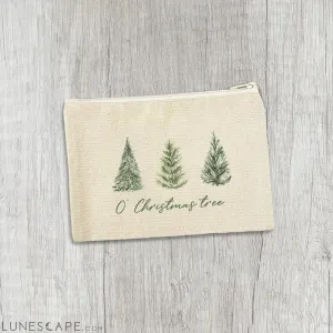 O' Christmas Tree - Canvas Zipper Pouch