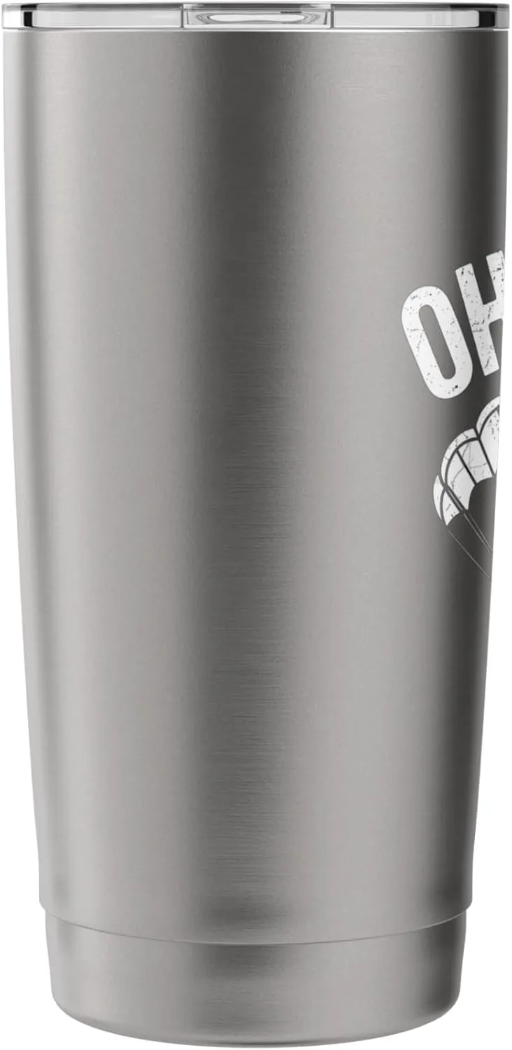 Oh Chute Skydiver Puns Parachuting Funny Skydiving Stainless Steel Insulated Tumbler