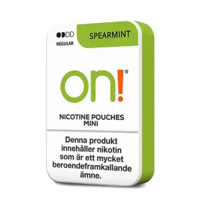 on! Spearmint Mini Regular 3mg