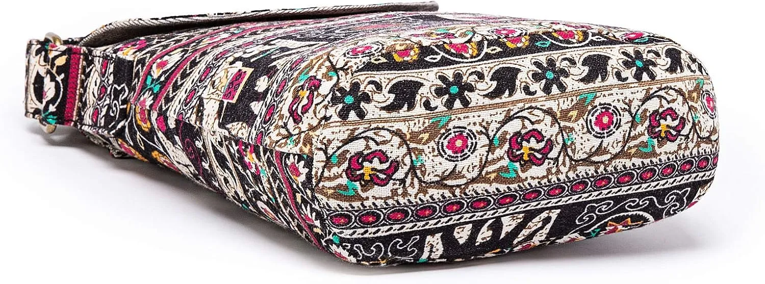 OPQRSTU Women's Retro Small Size Canvas Shoulder Bag Hippie Boho Crossbody Handbag