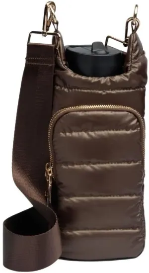 Original HydroBag | Quilted Water Bottle Holder with Strap | Tote Bottle Carrier Crossbody Bag with Pockets