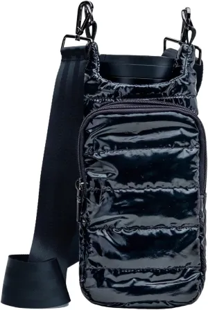 Original HydroBag | Quilted Water Bottle Holder with Strap | Tote Bottle Carrier Crossbody Bag with Pockets