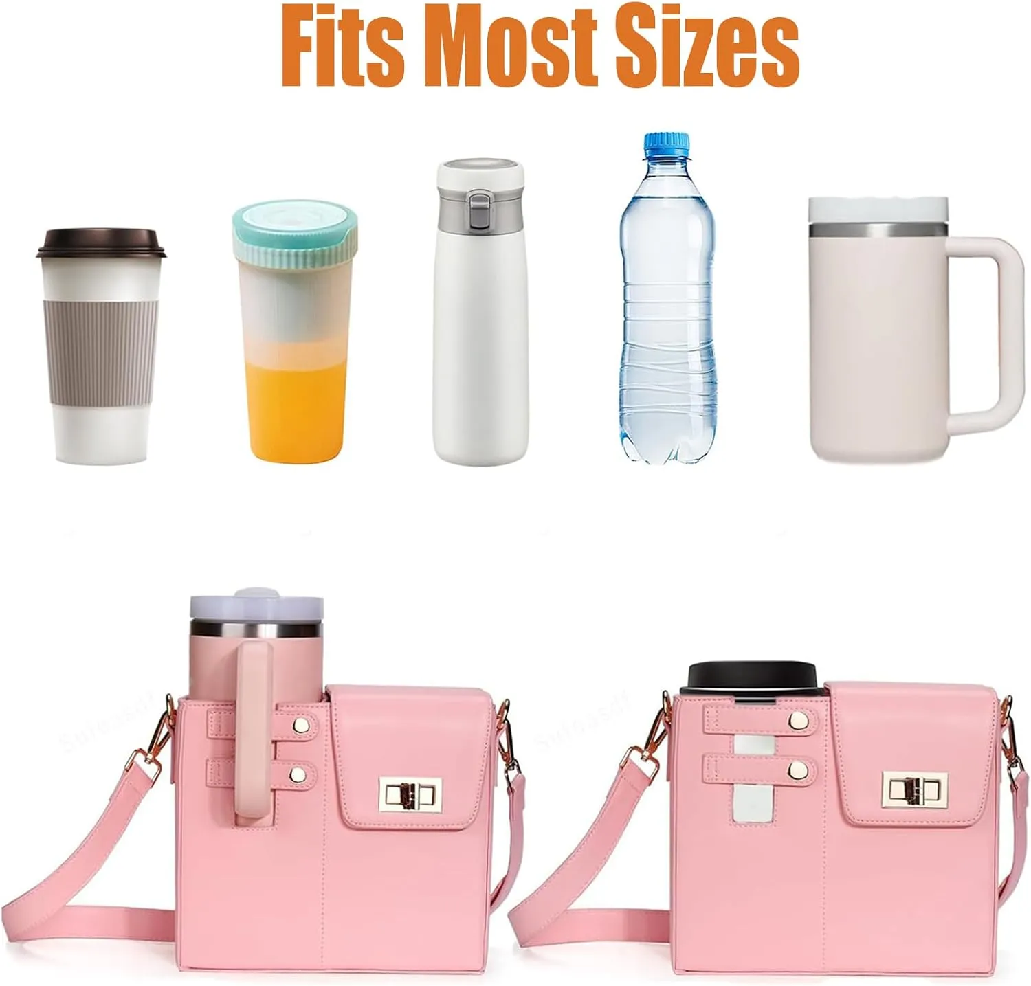 Outdoor Portable Crossbody Water Cup Storage Bag, Cross Body Bag with Water Bottle Holder