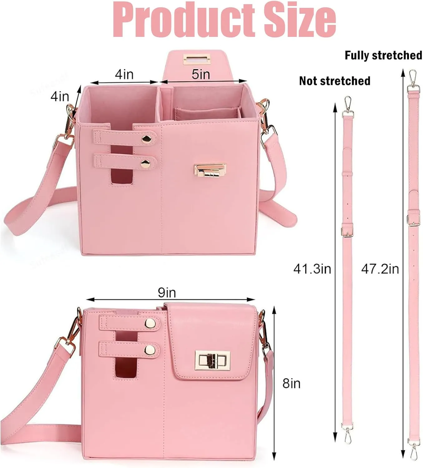 Outdoor Portable Crossbody Water Cup Storage Bag, Cross Body Bag with Water Bottle Holder