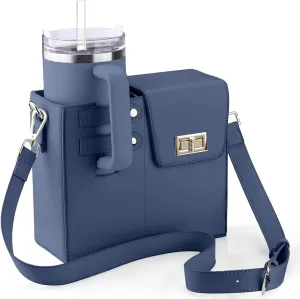 Outdoor Portable Crossbody Water Cup Storage Bag, Cross Body Bag with Water Bottle Holder