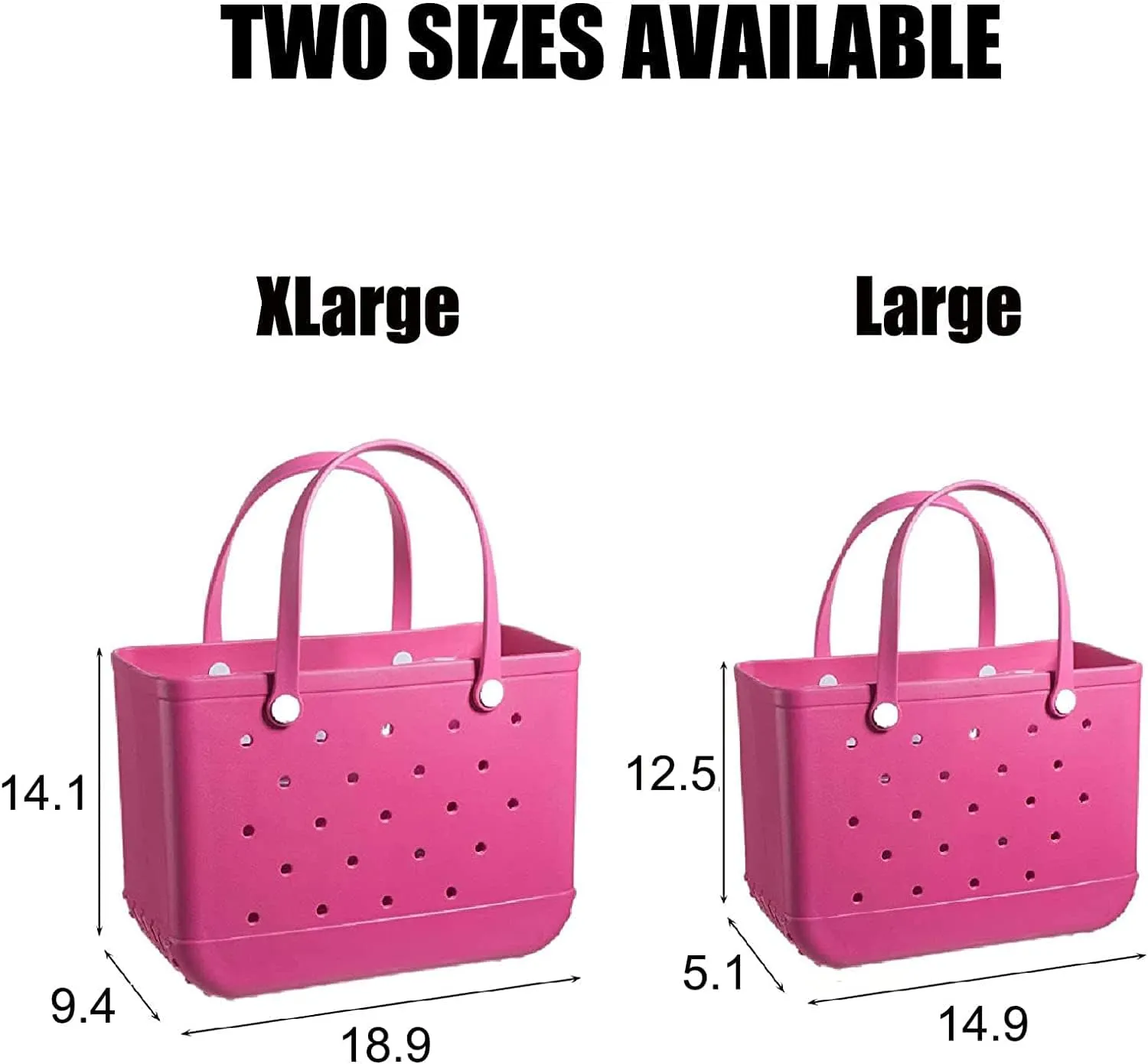 OUTDOOR RUBBER TOTE: The Perfect Bag for Fashionable time by the Pool, Camping, RV and Beach Trips   BONUS Accessory Pouches
