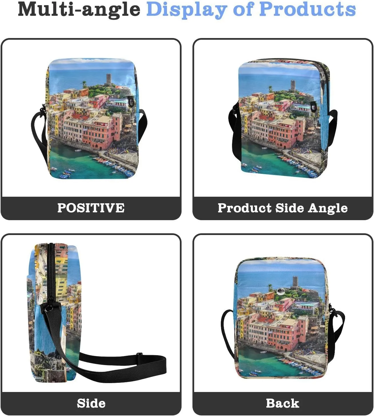 Oyihfvs Messenger Bag, Men's Crossbody Bag, Women's Crossbody Bag with Adjustable Strap
