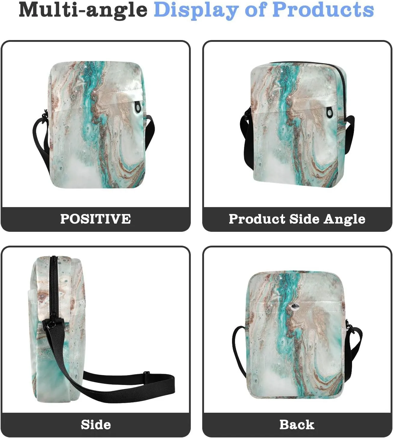 Oyihfvs Messenger Bag, Men's Crossbody Bag, Women's Crossbody Bag with Adjustable Strap