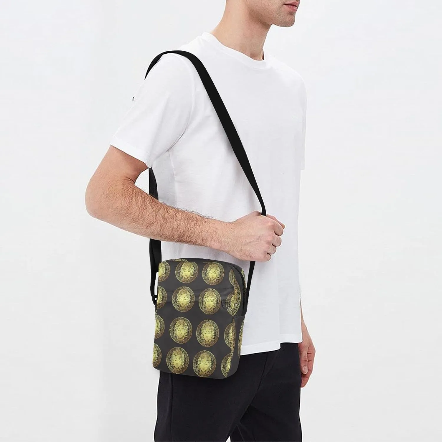 Oyihfvs Messenger Bag, Men's Crossbody Bag, Women's Crossbody Bag with Adjustable Strap