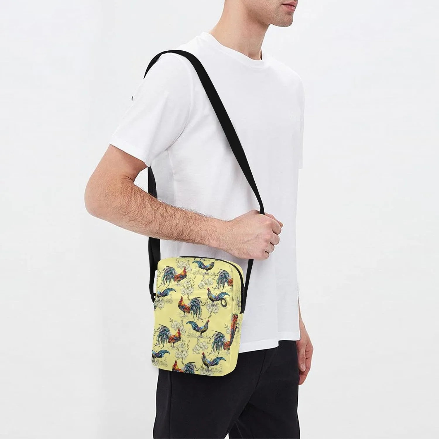 Oyihfvs Messenger Bag, Men's Crossbody Bag, Women's Crossbody Bag with Adjustable Strap