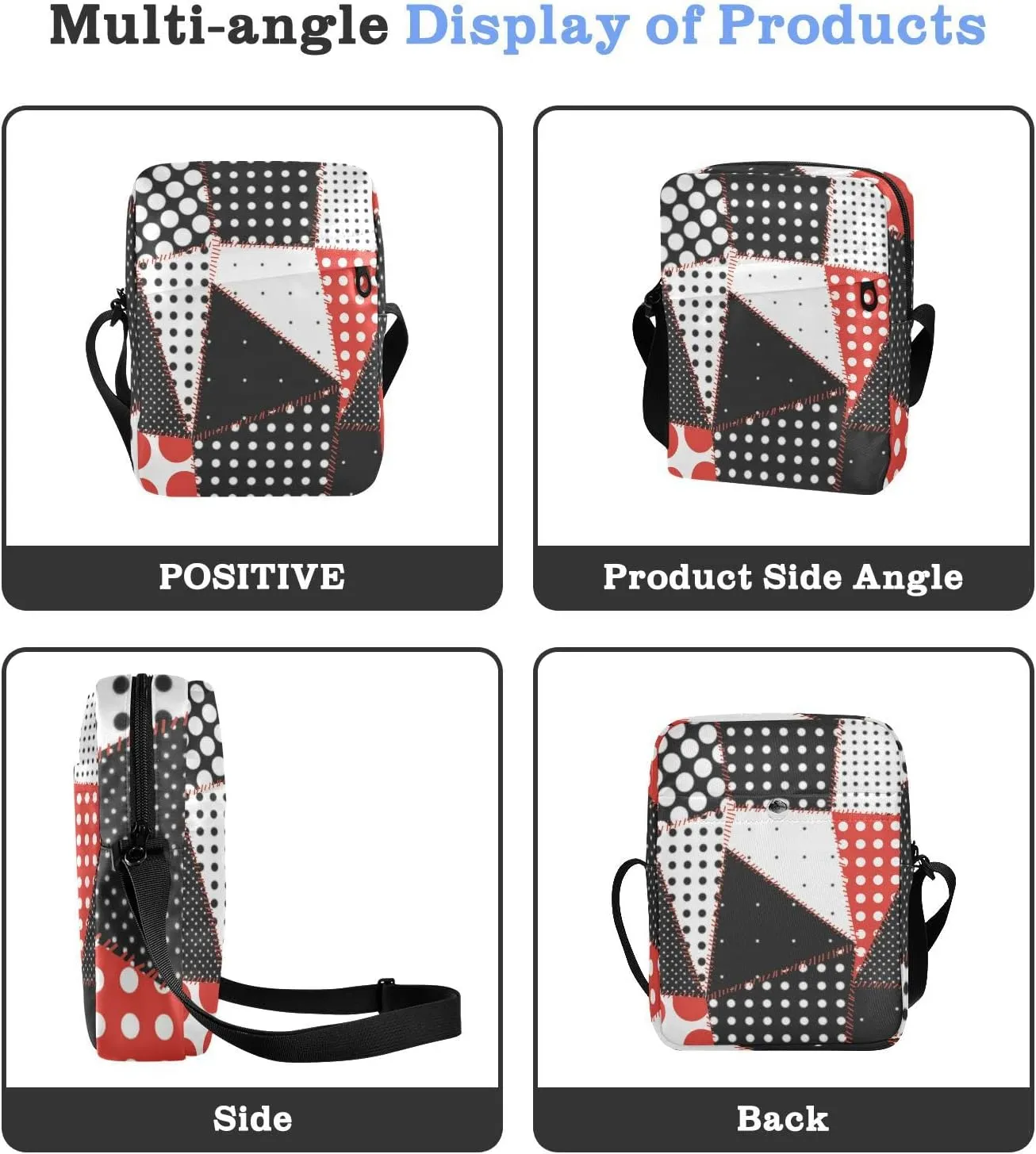 Oyihfvs Messenger Bag, Men's Crossbody Bag, Women's Crossbody Bag with Adjustable Strap