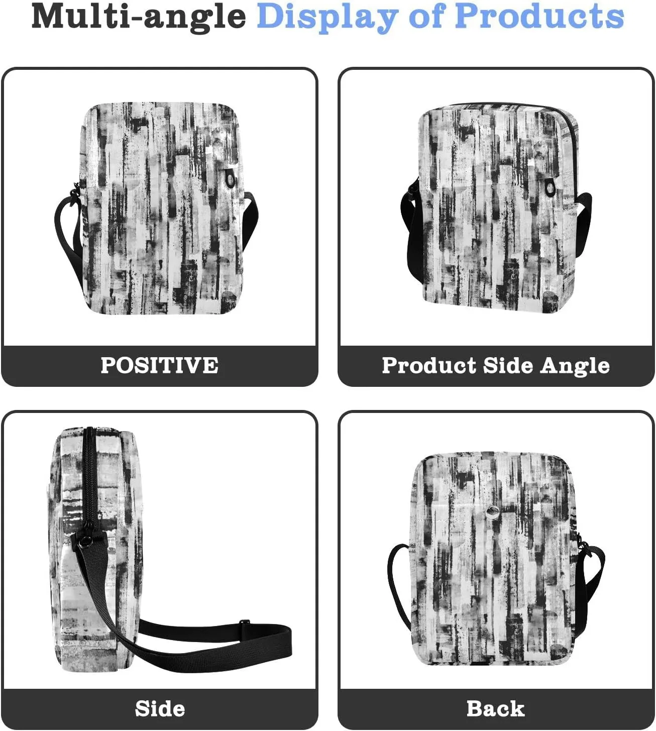 Oyihfvs Messenger Bag, Men's Crossbody Bag, Women's Crossbody Bag with Adjustable Strap