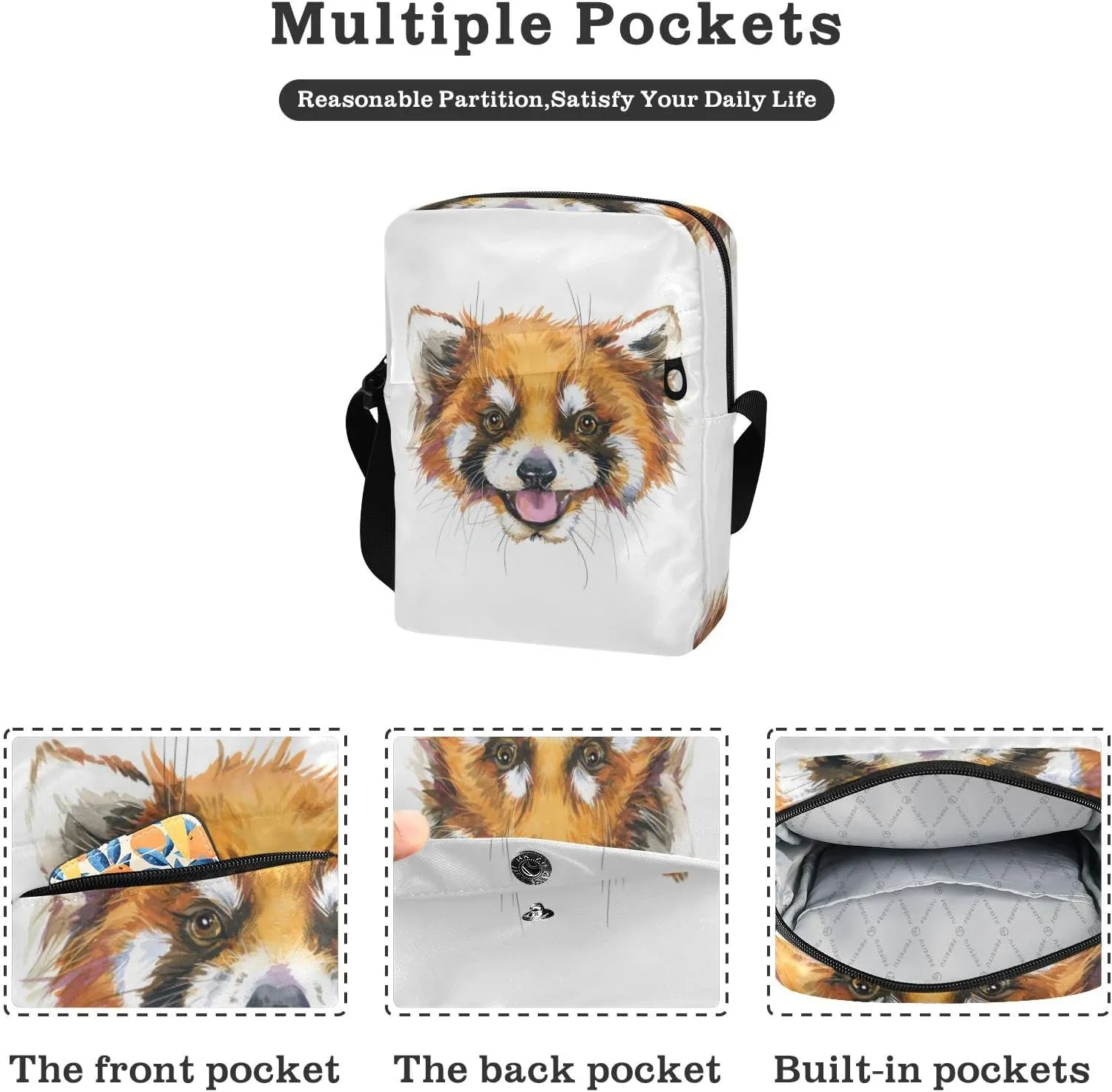 Oyihfvs Messenger Bag, Men's Crossbody Bag, Women's Crossbody Bag with Adjustable Strap