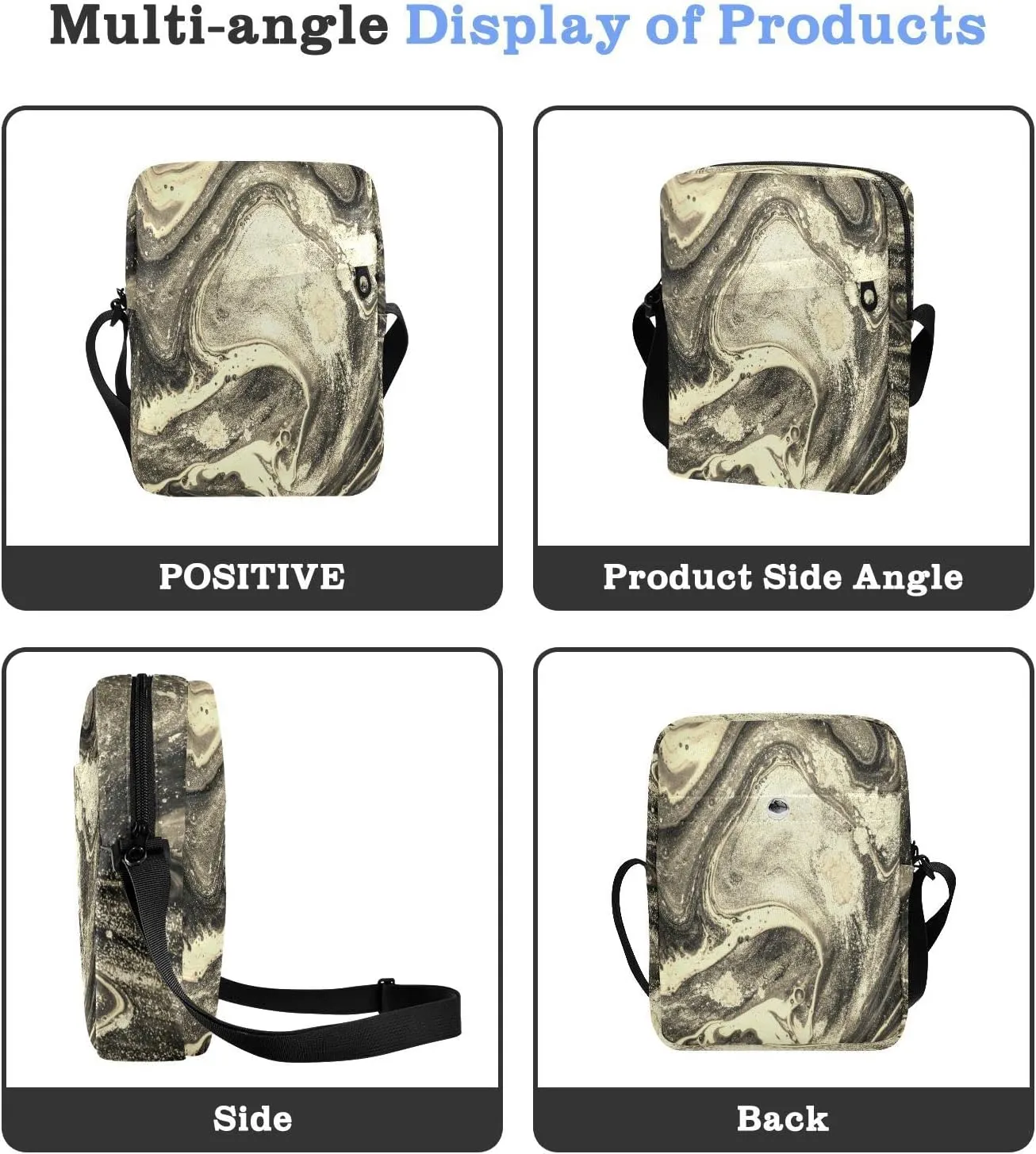 Oyihfvs Messenger Bag, Men's Crossbody Bag, Women's Crossbody Bag with Adjustable Strap