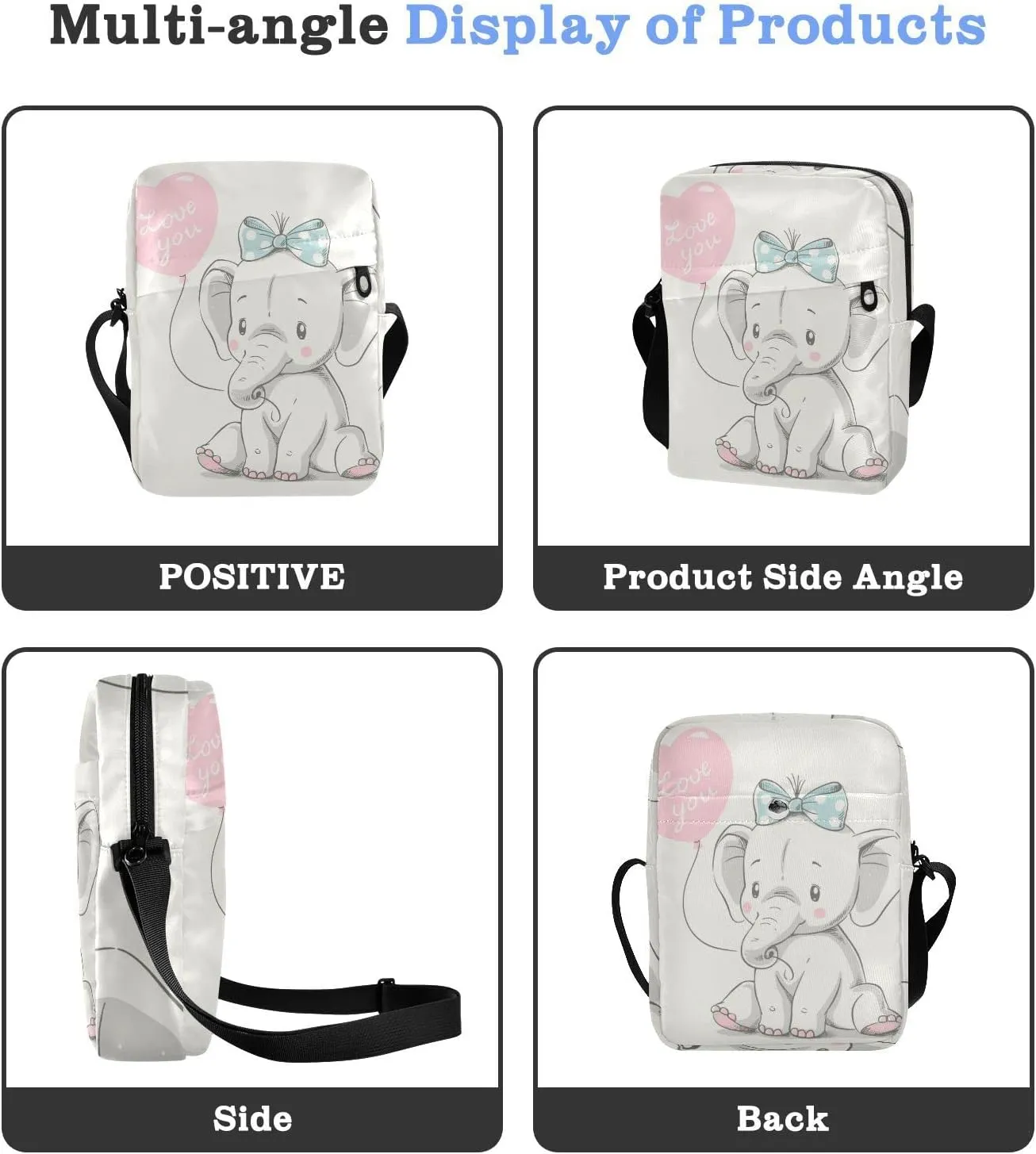 Oyihfvs Messenger Bag, Men's Crossbody Bag, Women's Crossbody Bag with Adjustable Strap