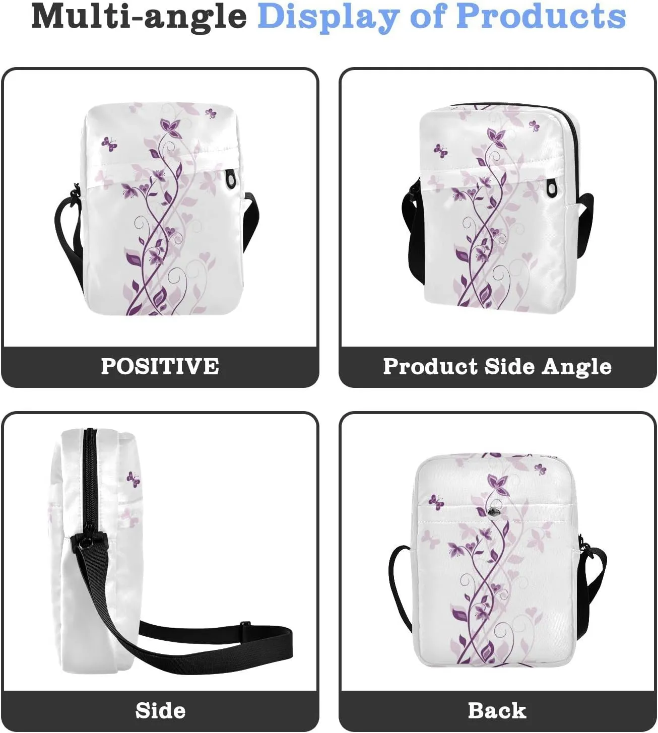 Oyihfvs Messenger Bag, Men's Crossbody Bag, Women's Crossbody Bag with Adjustable Strap