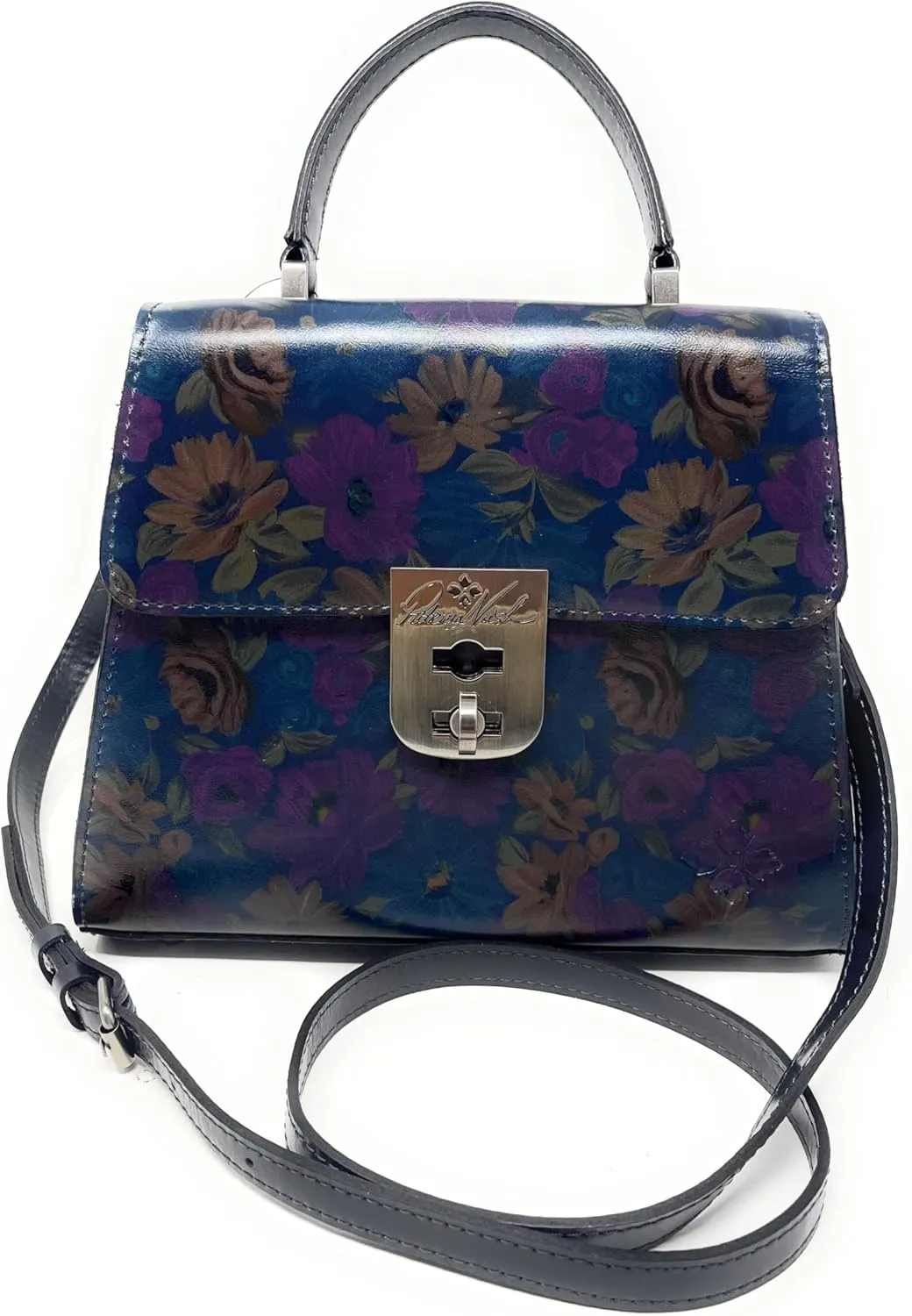 Patricia Nash Chauny Leather Satchel, Peruvian Painting