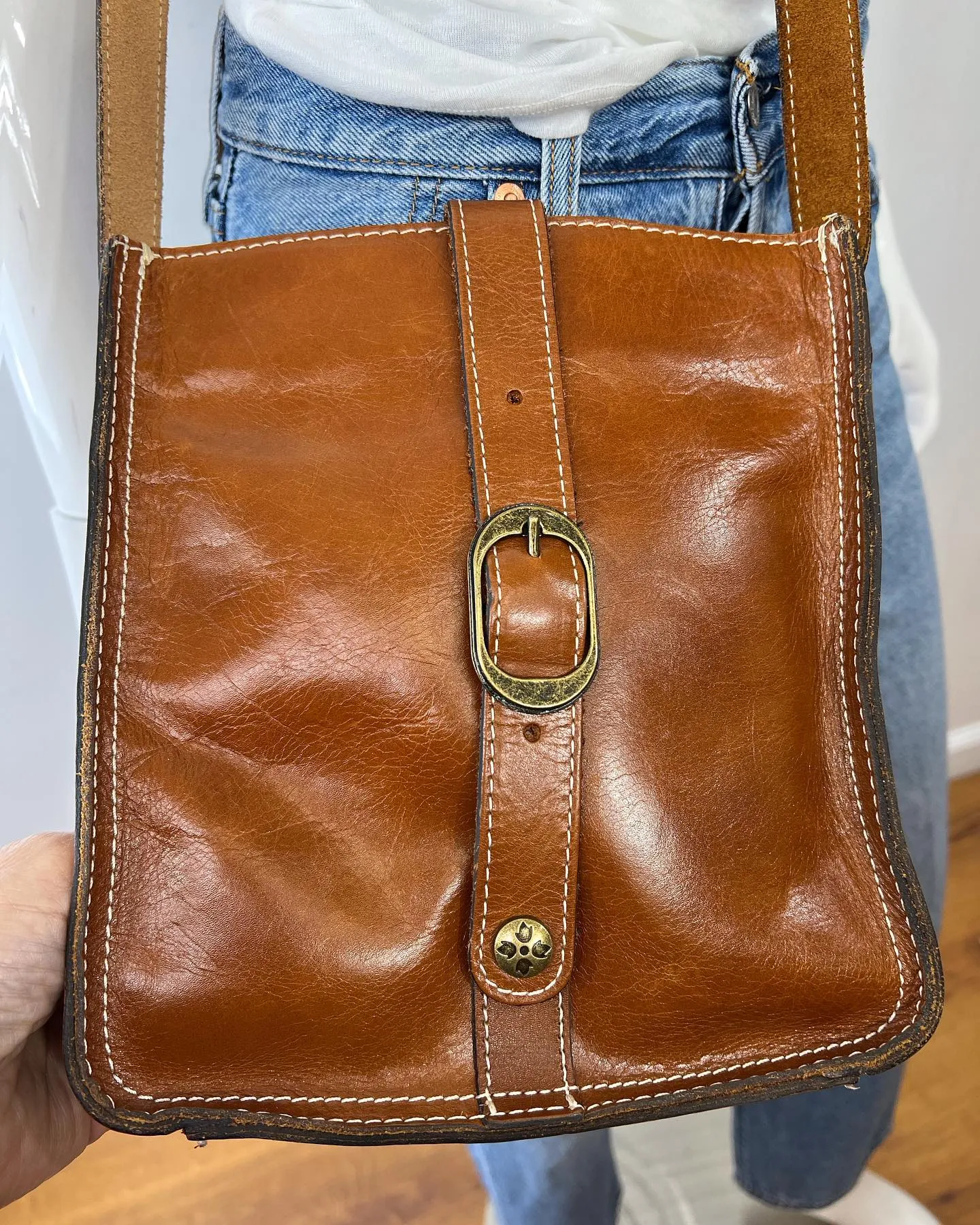PATRICIA NASH VENEZIA HERITAGE LEATHER CROSSBODY BAG