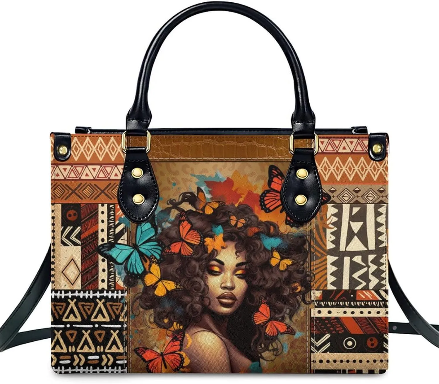 Personalized Leather Handbags for Women - Fashion Casual Shoulder Tote Bag - Gifts for Women Mom Grandma