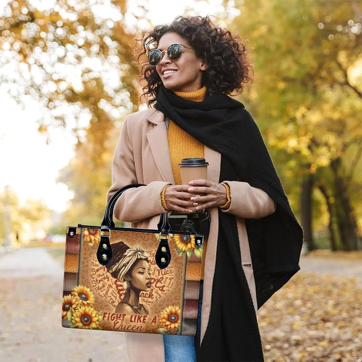 Personalized Leather Handbags for Women - Fashion Casual Shoulder Tote Bag - Gifts for Women Mom Grandma