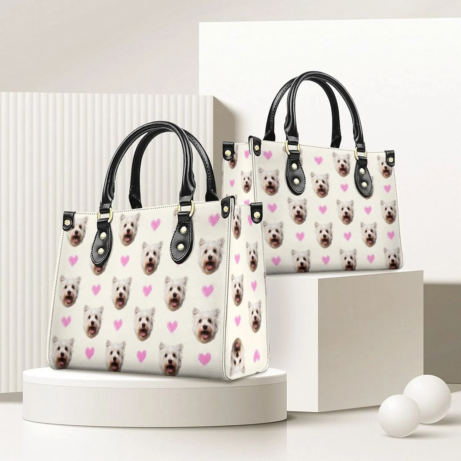Personalized Purse for Women, Custom Name Photo Handbag Gifts for Her, Casual Tote Bag for Mom Teacher Bridesmaid Sister