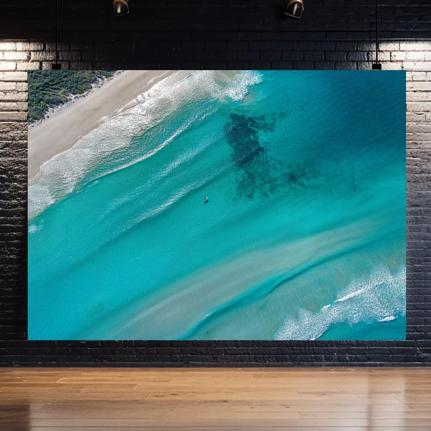 Photography Backdrop Photography Background Noosa Sunrise Scene Beautiful Sand Surfers Water for Photoshoot Portrait Photo Studio Video Prop Birthday Party Booth Decoration 7x5ft