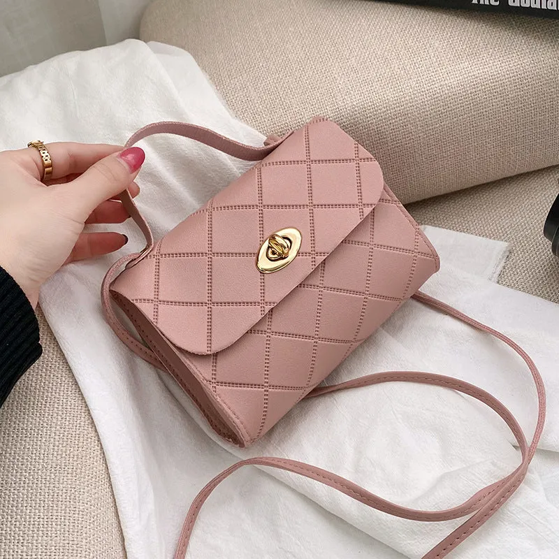Popular Women's Diamond Fashion Simple Portable Shoulder Bags