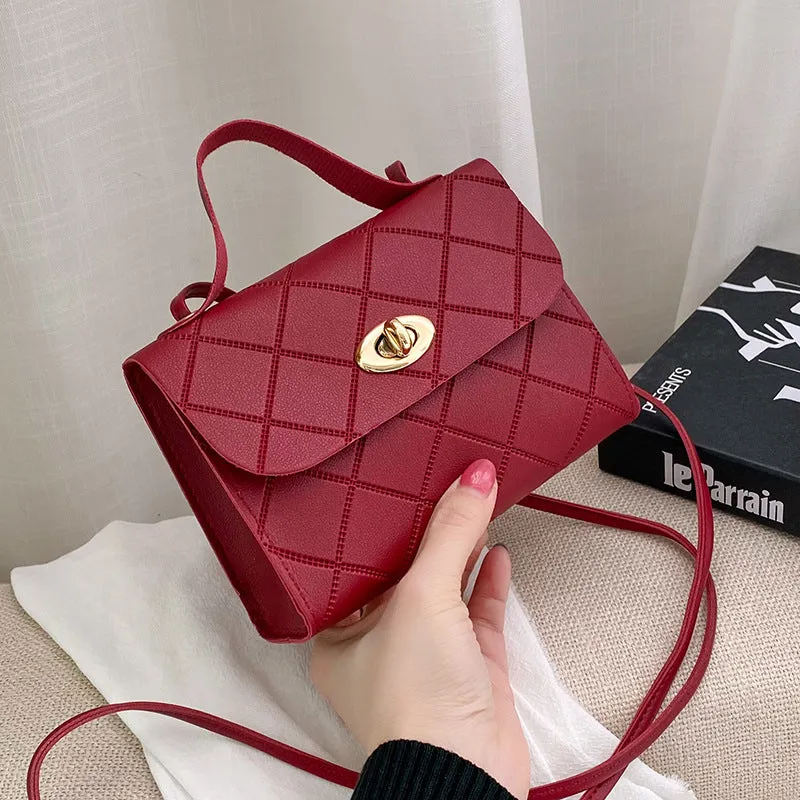 Popular Women's Diamond Fashion Simple Portable Shoulder Bags
