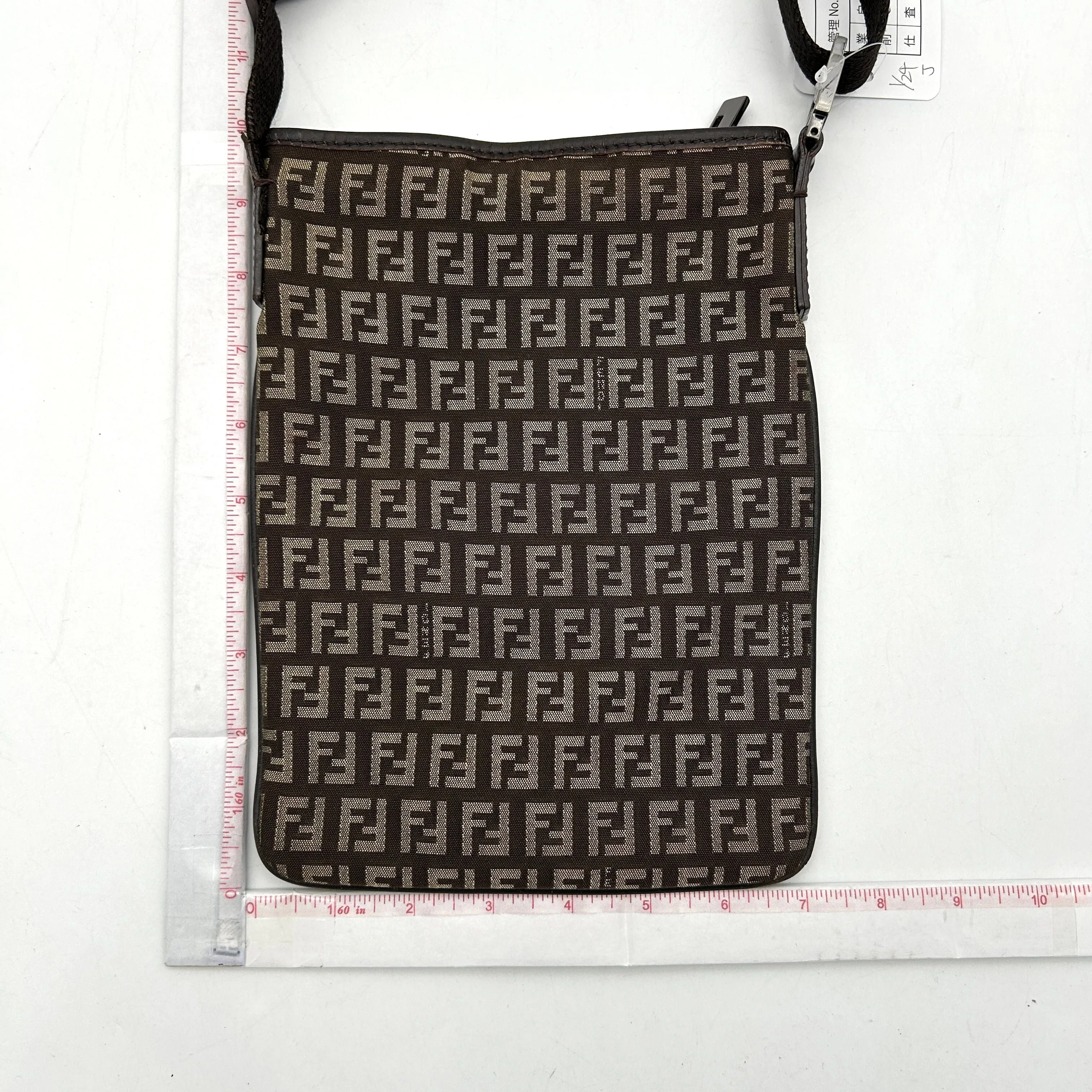 Pre-owned Fendi Zucchino Crossbody Bag - Brown Crossbody Bags, Handbags fe8811ds