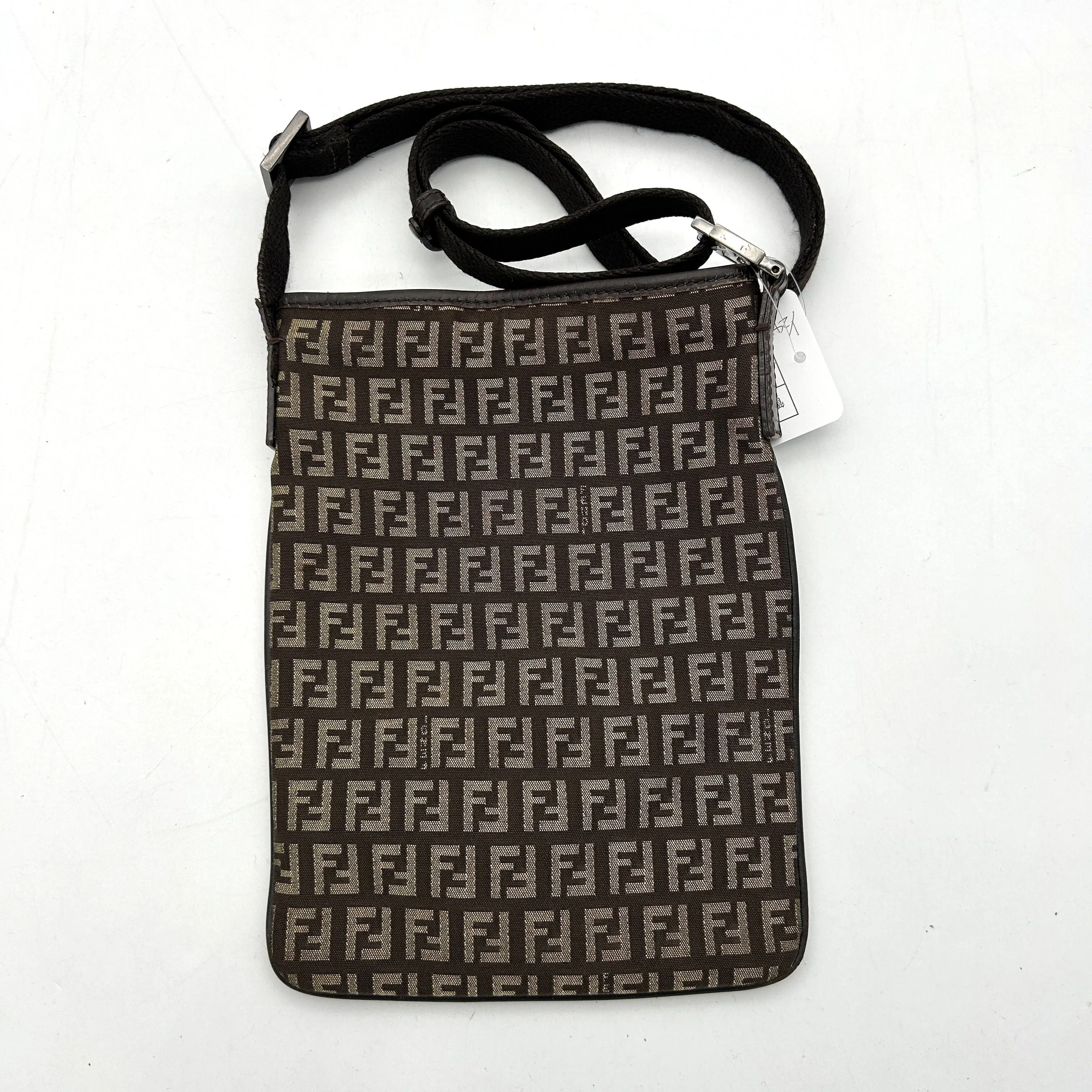 Pre-owned Fendi Zucchino Crossbody Bag - Brown Crossbody Bags, Handbags fe8811ds