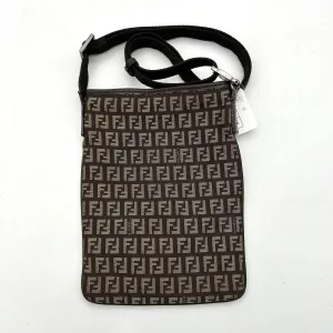 Pre-owned Fendi Zucchino Crossbody Bag - Brown Crossbody Bags, Handbags fe8811ds