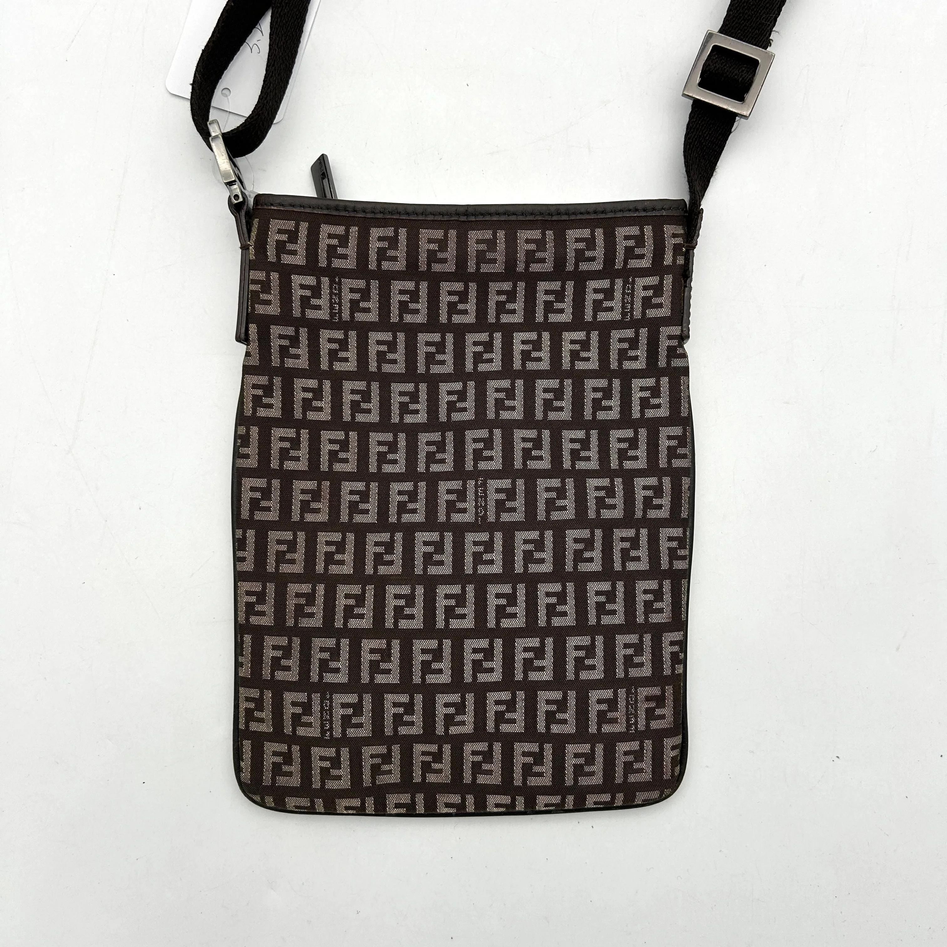 Pre-owned Fendi Zucchino Crossbody Bag - Brown Crossbody Bags, Handbags fe8811ds