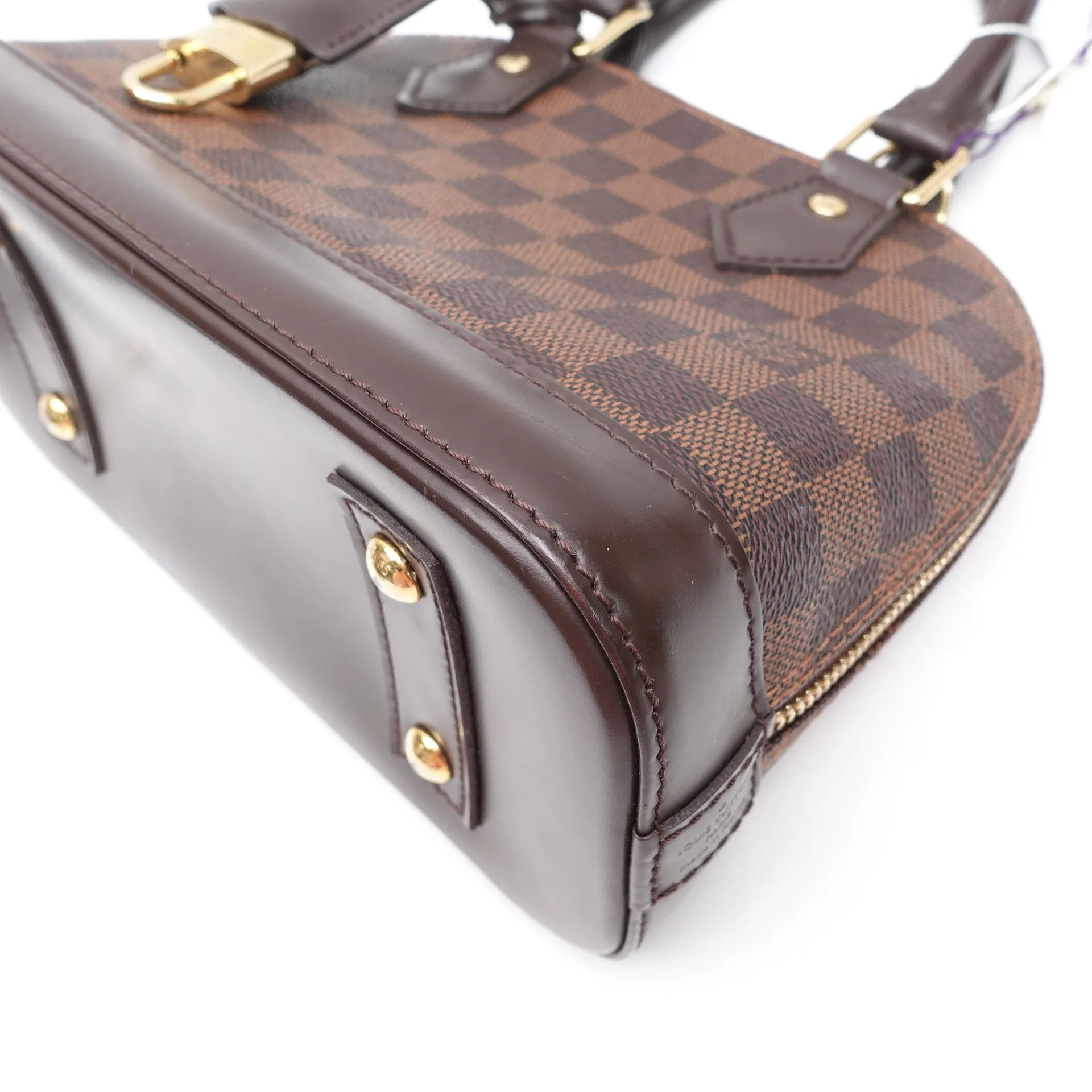 PRE-OWNED LV Damier Ebene Canvas Alma BB Crossbody Bag