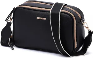 Prettyzys Crossbody Bags for Women, Medium Size Shoulder Handbags, Satchel Purse with Multi Zipper Pocket