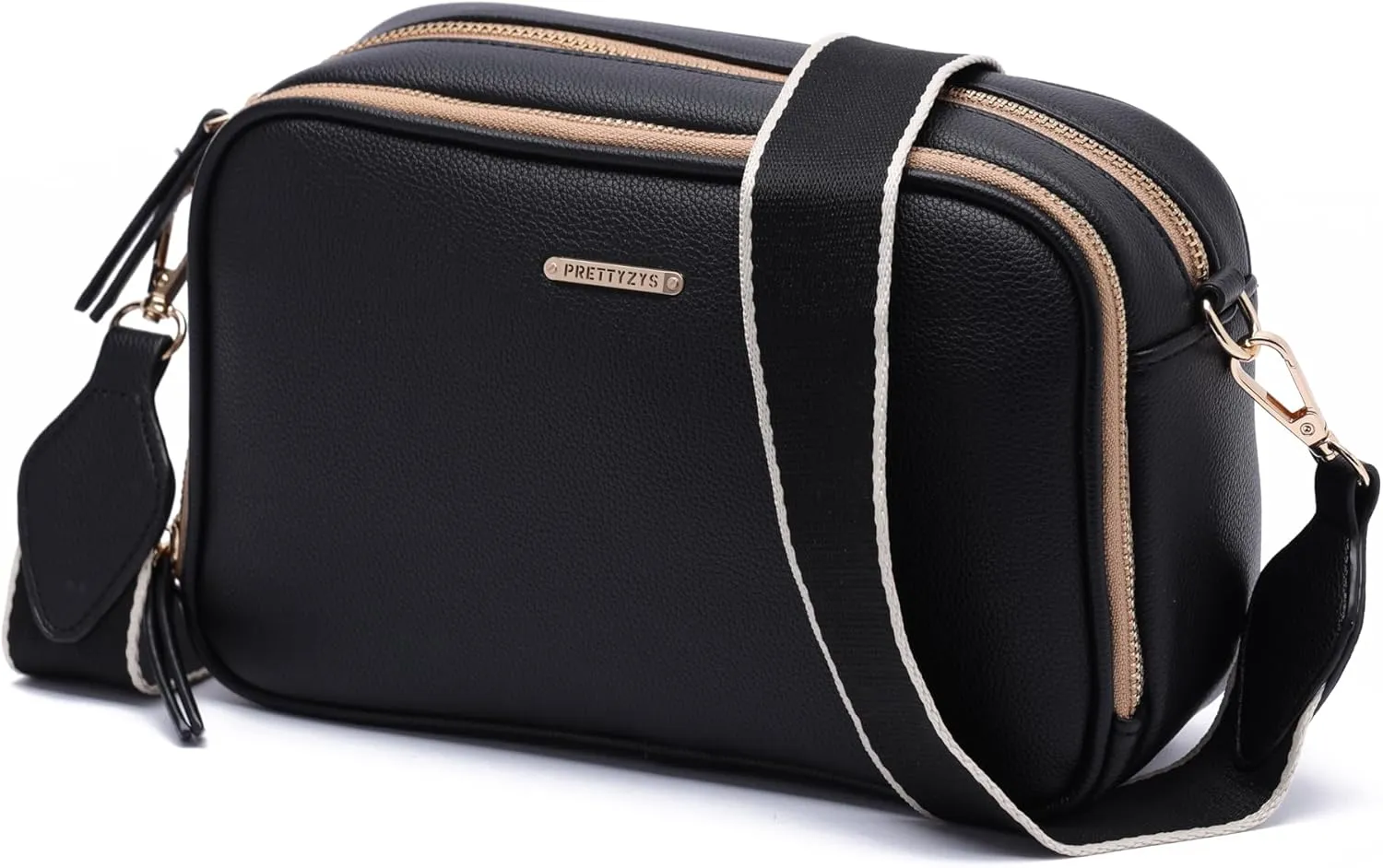 Prettyzys Crossbody Bags for Women, Medium Size Shoulder Handbags, Satchel Purse with Multi Zipper Pocket