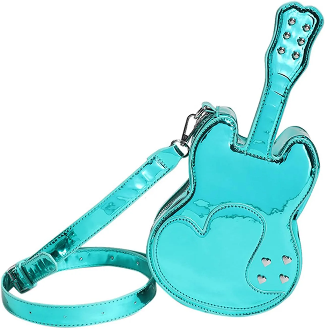 PU Leather Bags for Women Fashion Shoulder Bag Party Cute Funny Violin Crossbody Bag Solid Color Satchel Bag